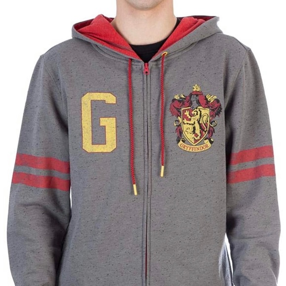 Harry Potter Gryffindor Zip-up Hoodie Sweatshirt